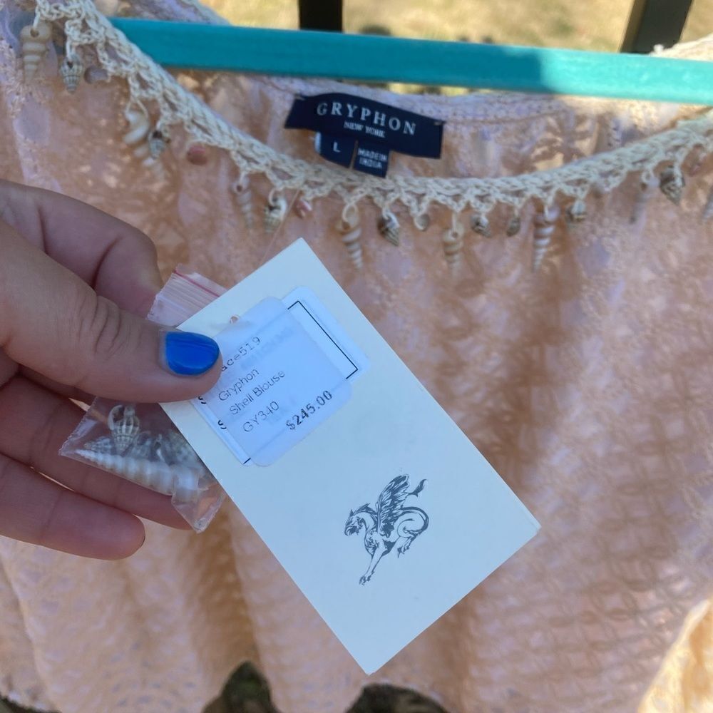 Gryphon Seashell Blouse NWT - Picture 2 of 8